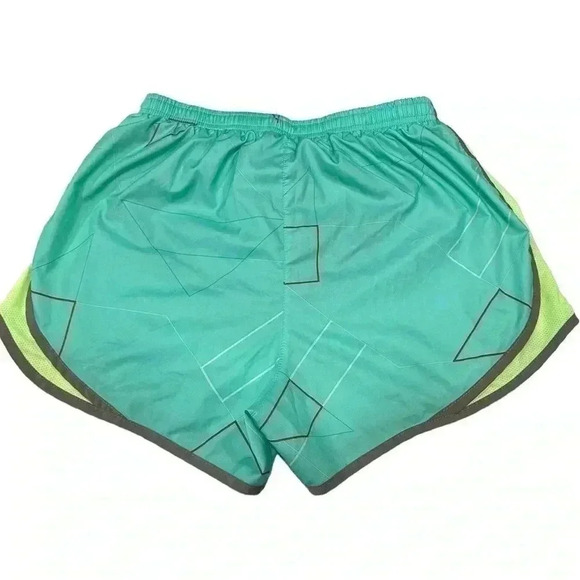 Nike Tempo Dri-Fit Running Short Size M Mint Green, Lime, Grey & Red Accents - Picture 2 of 3